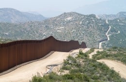 Image of U.S.-Mexico border wall